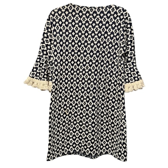 Uncle Frank Textured Bell Sleeve Tassel Detail Pul On Dress Size small - Picture 6 of 8